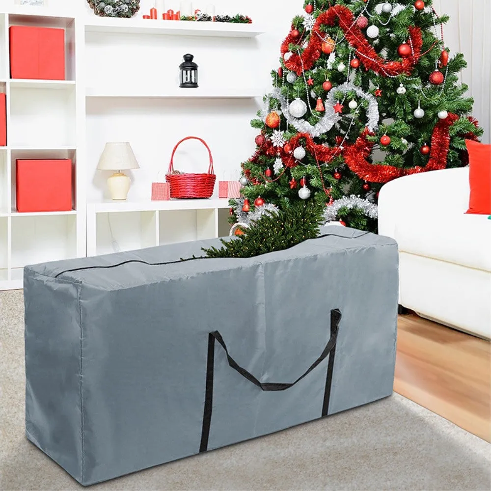 (173x68x50cm) Christmas Tree Storage Bag Organizer Bag with Handle - Grey