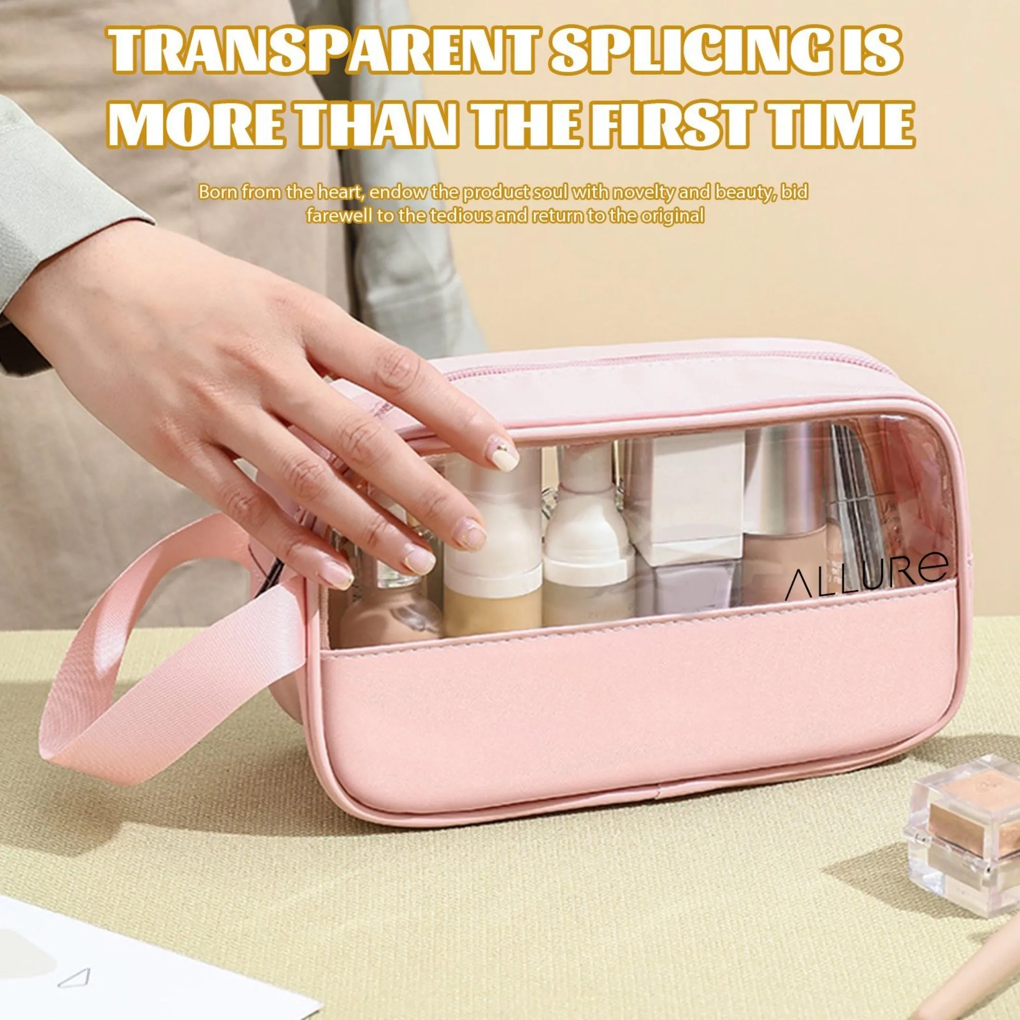 Allure Toiletry Bag Small Pink