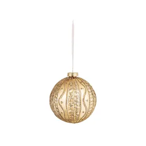 Antique Gold Orb Ornament
