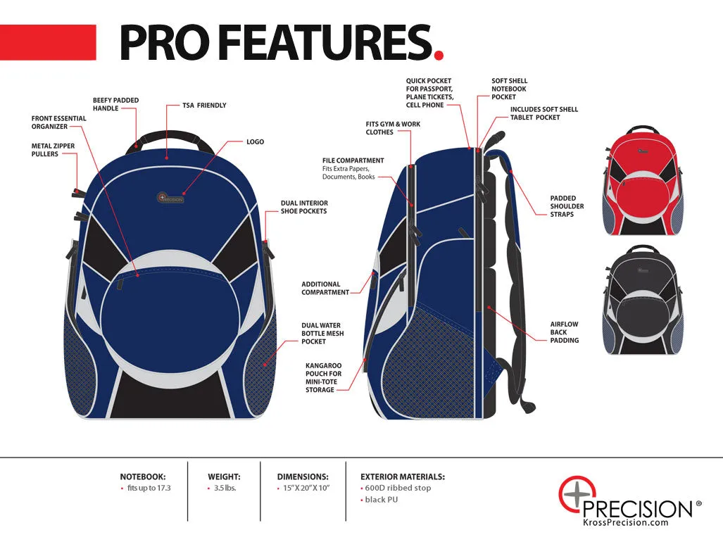 Baller's Bag Pro Backpack in Blue