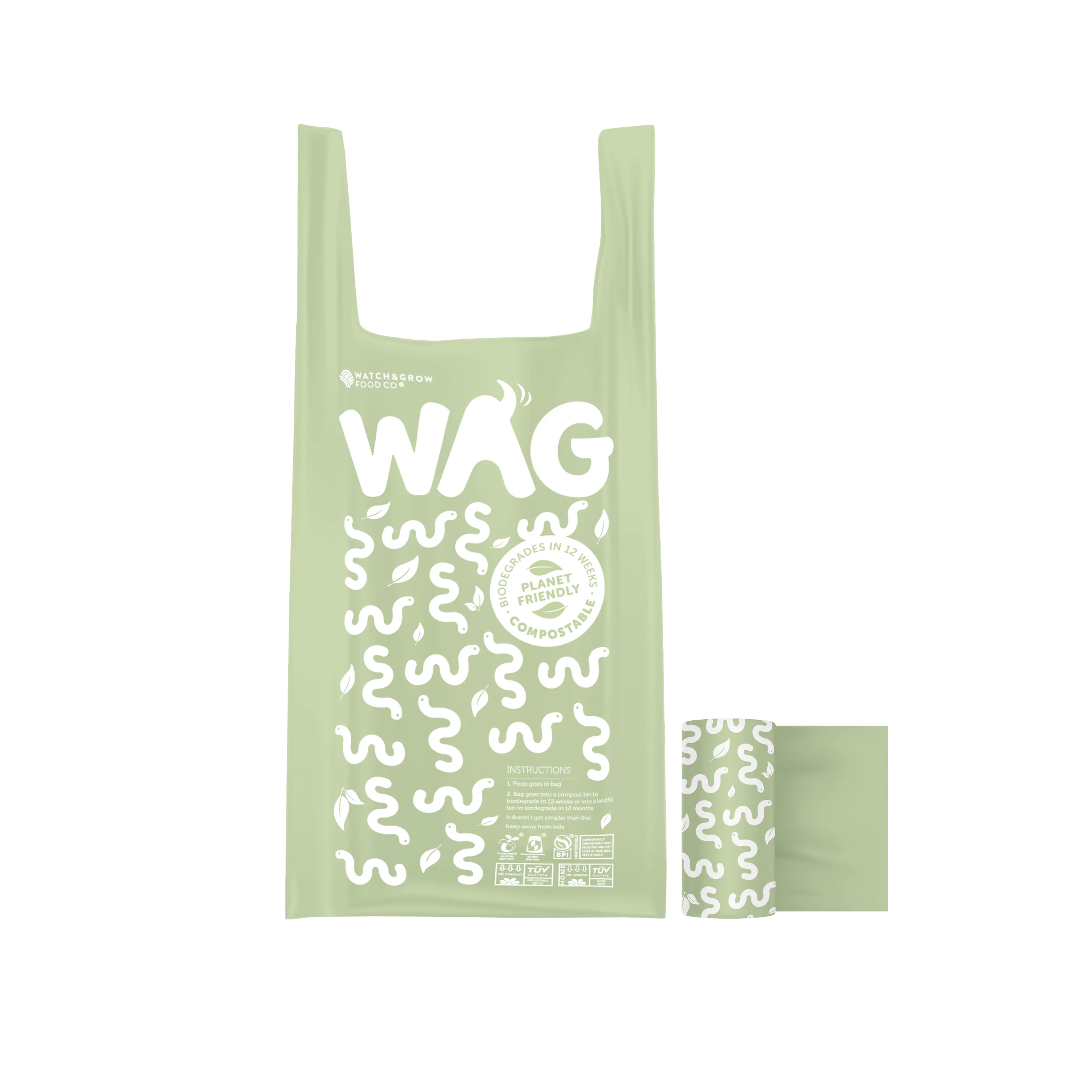 Bamboo Bag Dispenser Pod