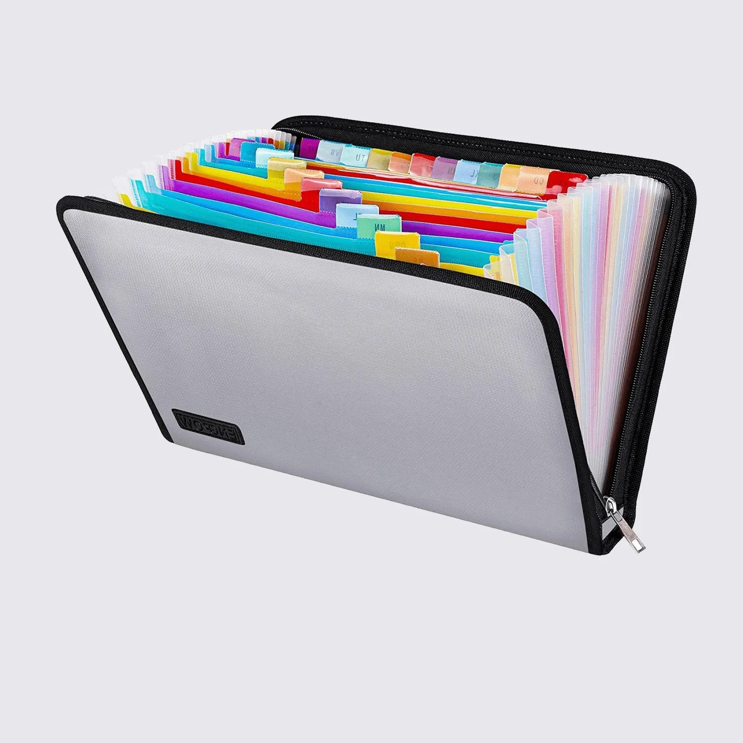 Colorful pocket file organizer
