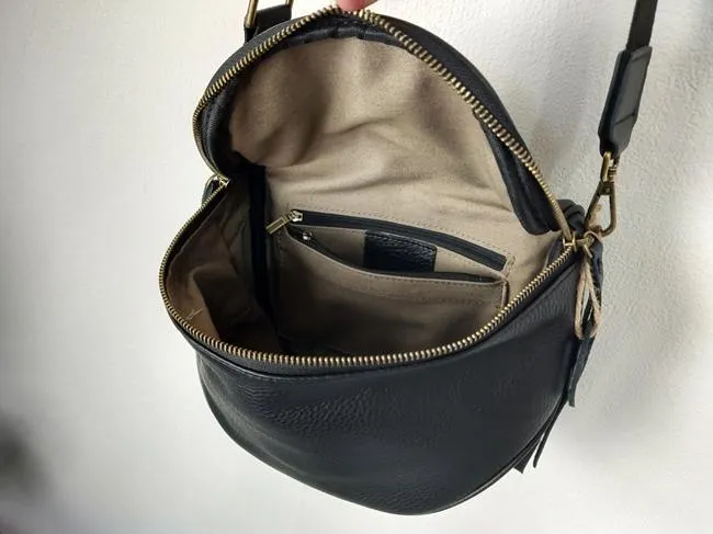 Crossbody Black Leather Bag Womens Black Cross The Body Bag Black Leather Bag Crossbody