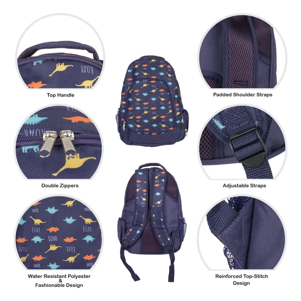 Dino Pattern Backpack & Lunchbag Set