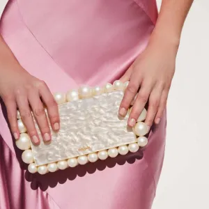 Eos Clutch | Ivory Pearl