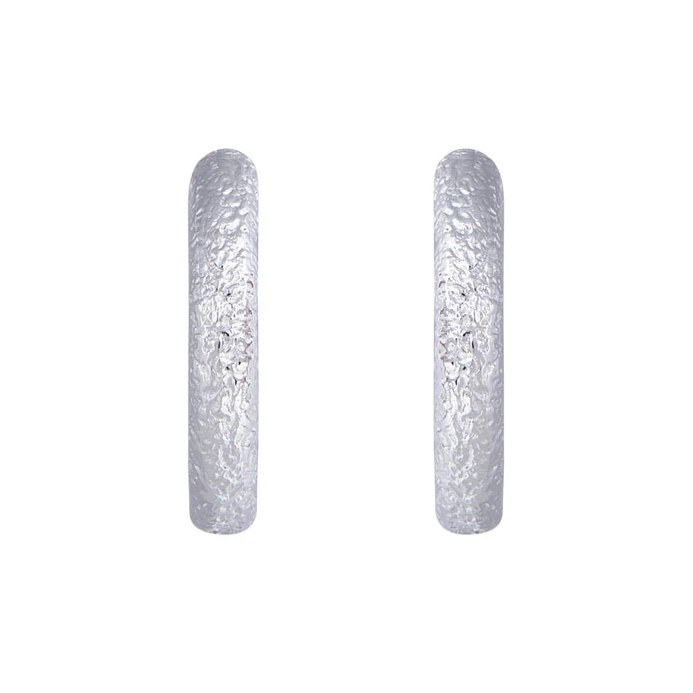 FAIRLEY - Antique Silver Maxi Hoops