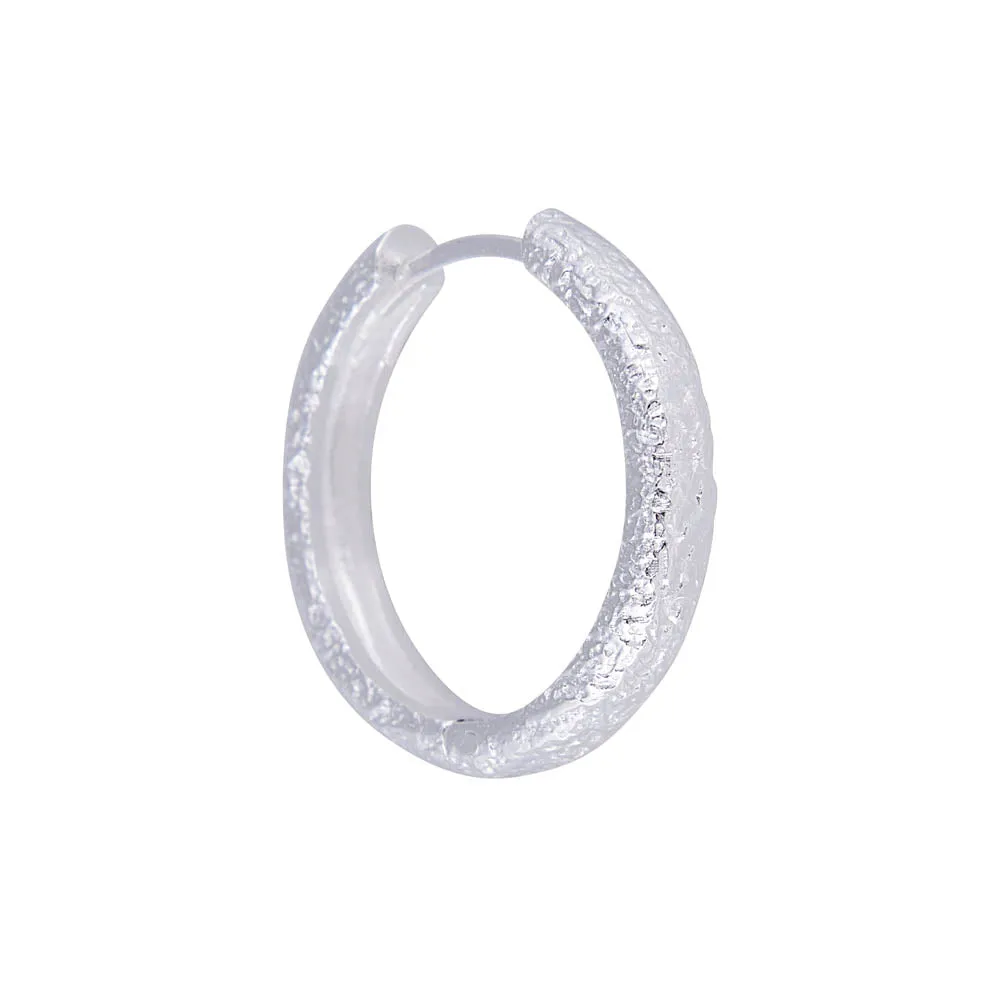 FAIRLEY - Antique Silver Maxi Hoops