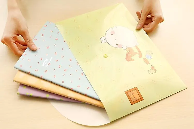 File Folders Creative Cute A4 File Folder Bag Document Paper Organizer Case