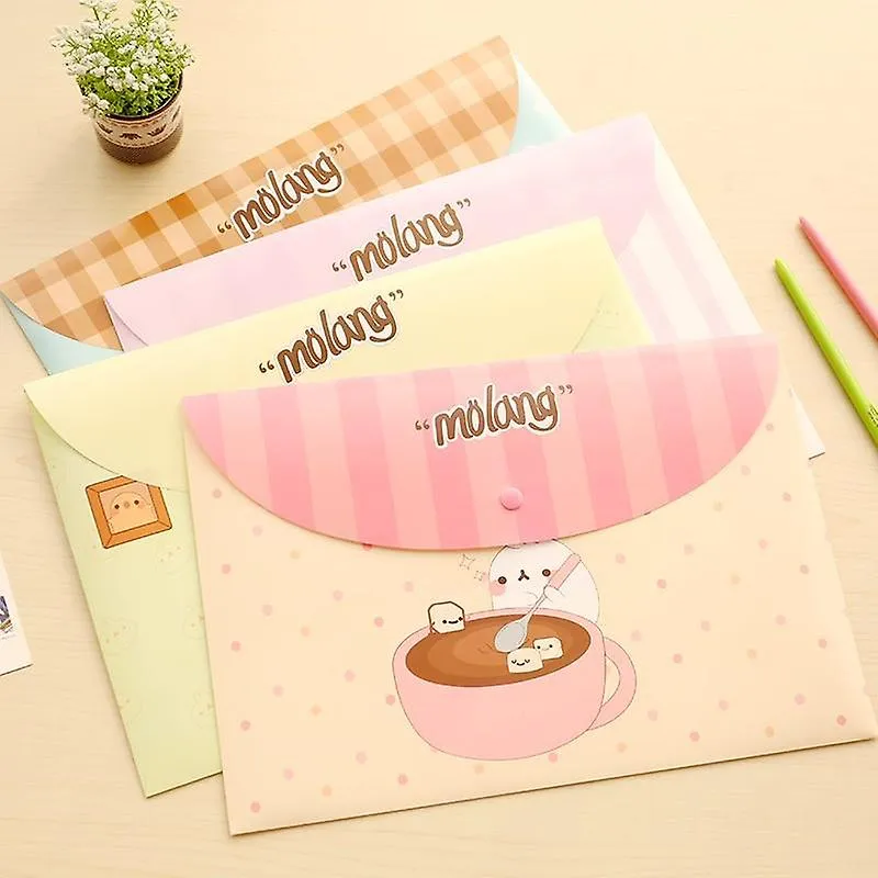 File Folders Creative Cute A4 File Folder Bag Document Paper Organizer Case