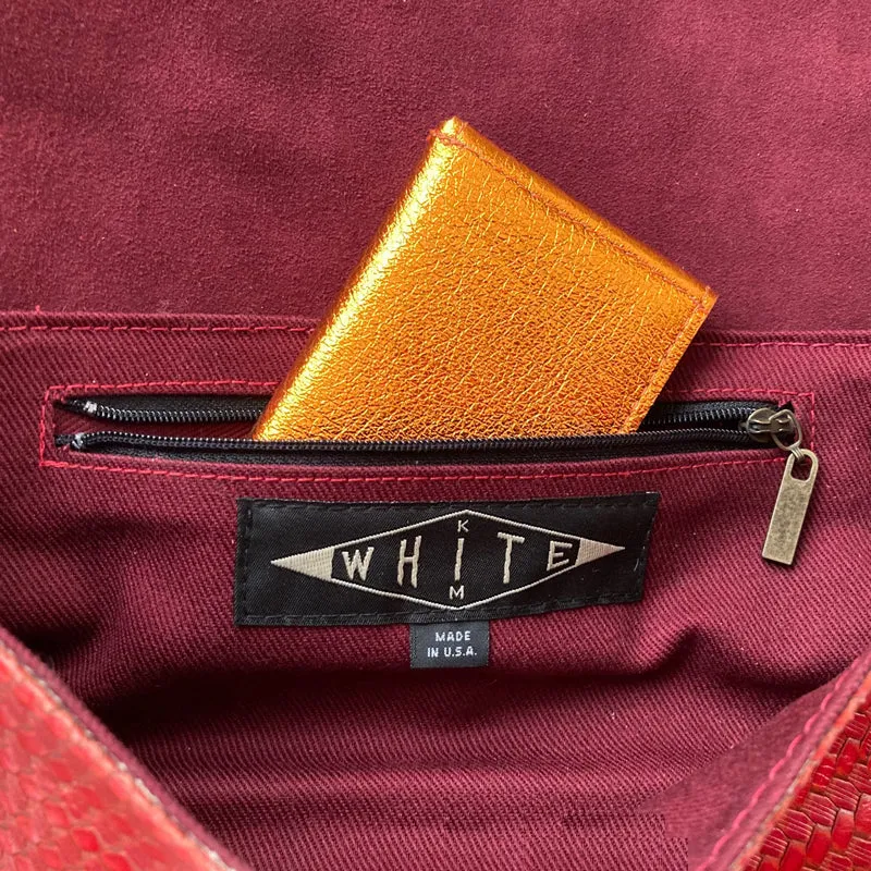 Folding Wallet - Silver Snake