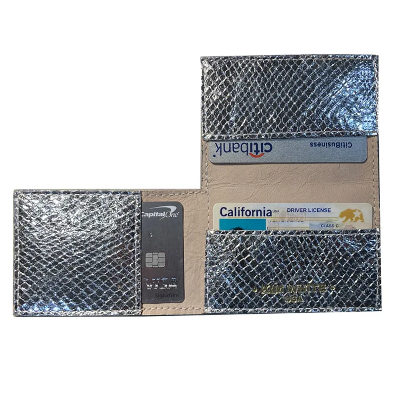 Folding Wallet - Silver Snake