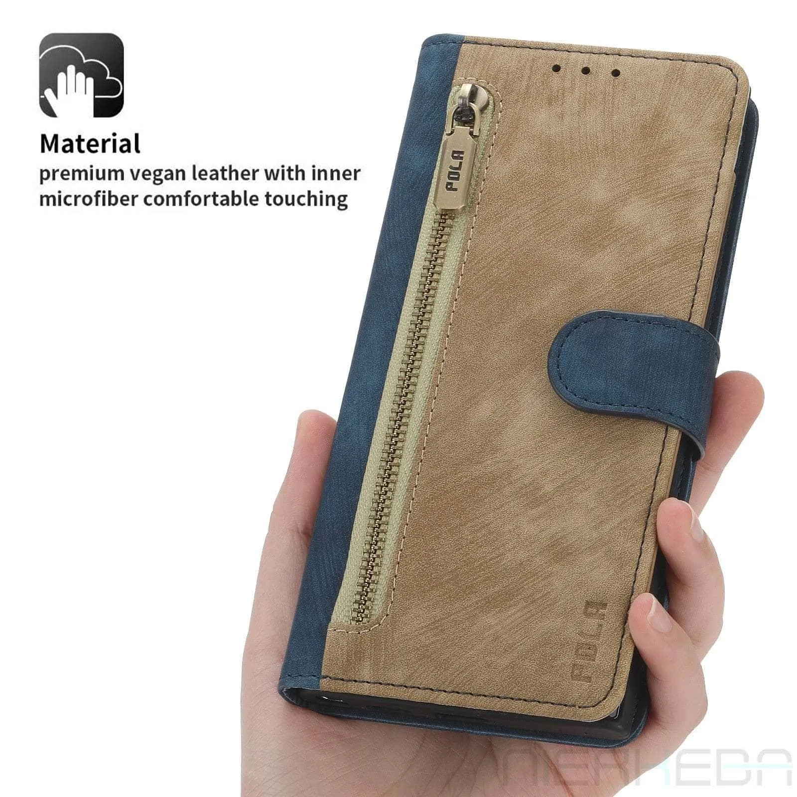 Galaxy A54 Anti-Theft Brush Leather Case