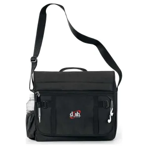Gemline Black Global Messenger Bag