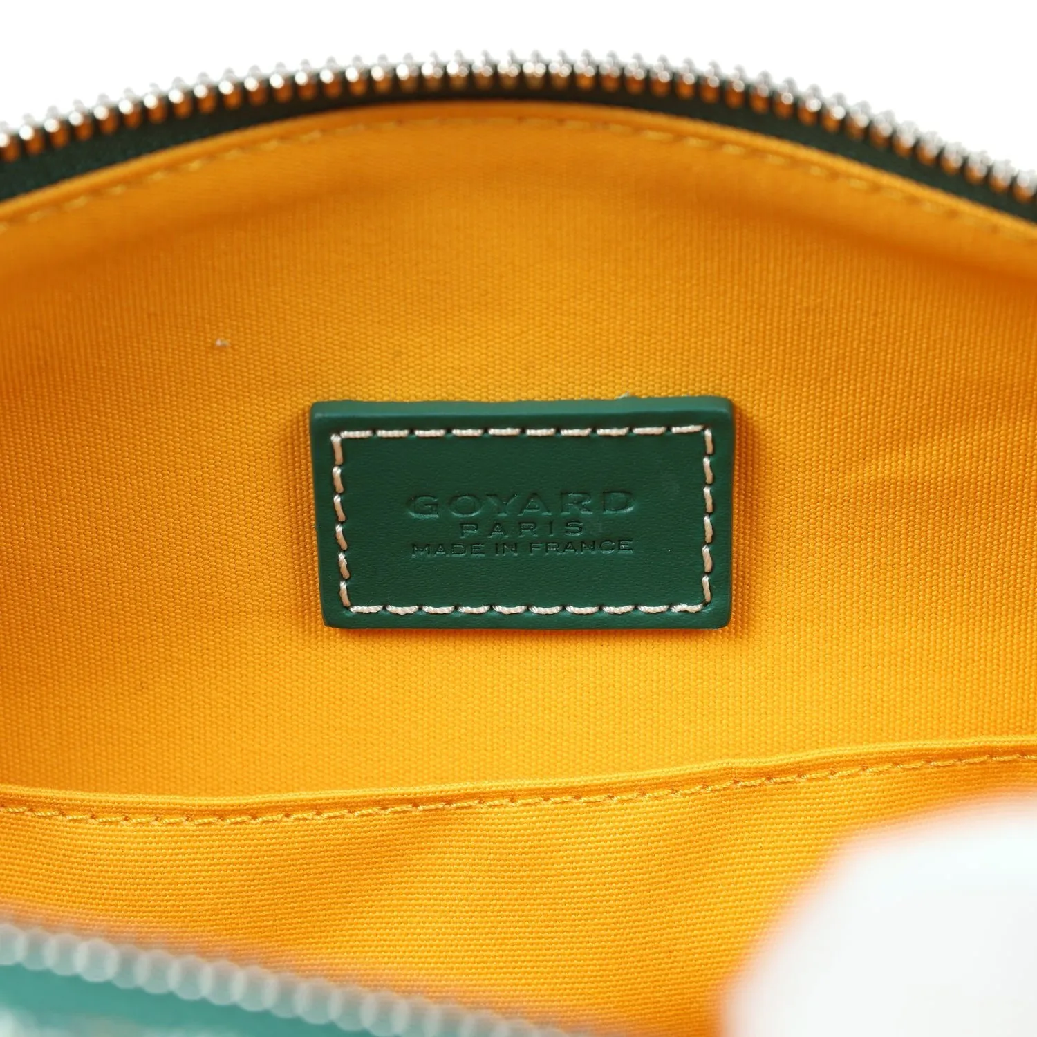 Goyard Goyardine Green Boeing Toiletry 25 Bag Palladium Hardware