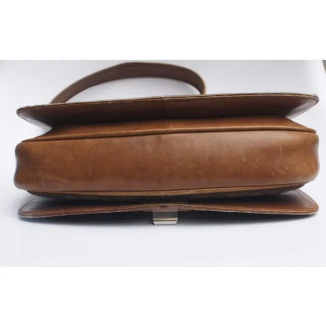 Gucci Gg Supreme Shoulder Bag W Guccissima Print Canvasleather Saddle Redgreen Sherry Stripe Brown L