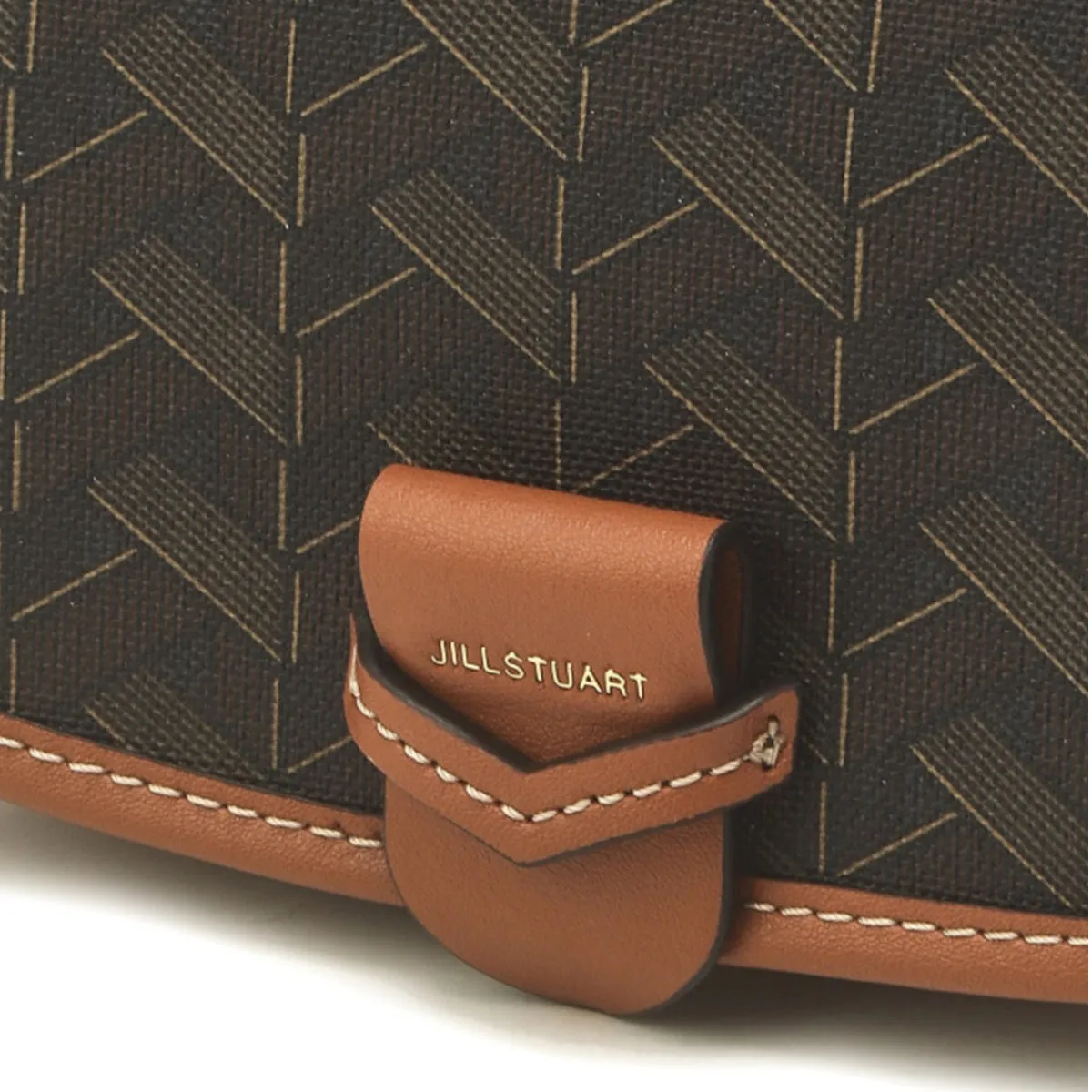 JILLSTUART NEW YORK Rosella Chilling Brown Pattern Leather Shoulder Bag S / from Seoul, Korea