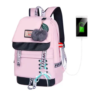 Kids Backpack Multi Compartment Bookbag Portable Computer Bag