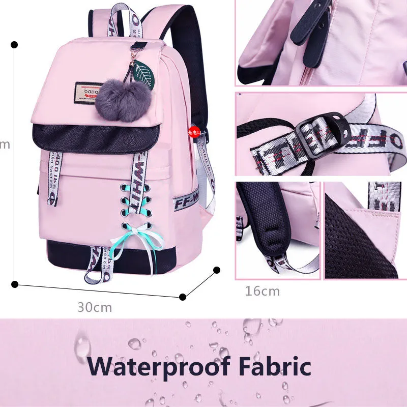 Kids Backpack Multi Compartment Bookbag Portable Computer Bag