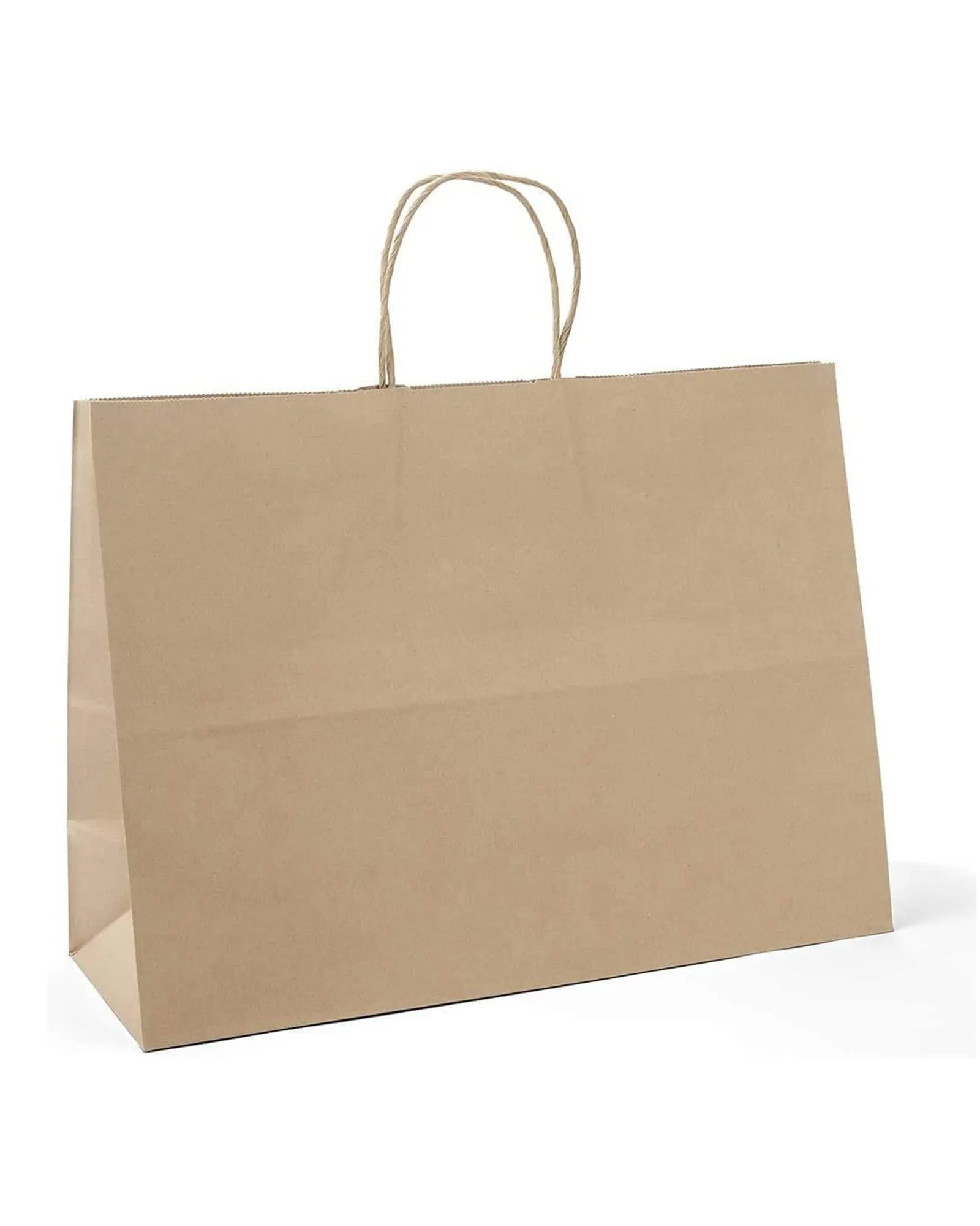 Kraft Paper Gift Bags with Handle 16" x 6" x 12" - Brown Bulk Pack