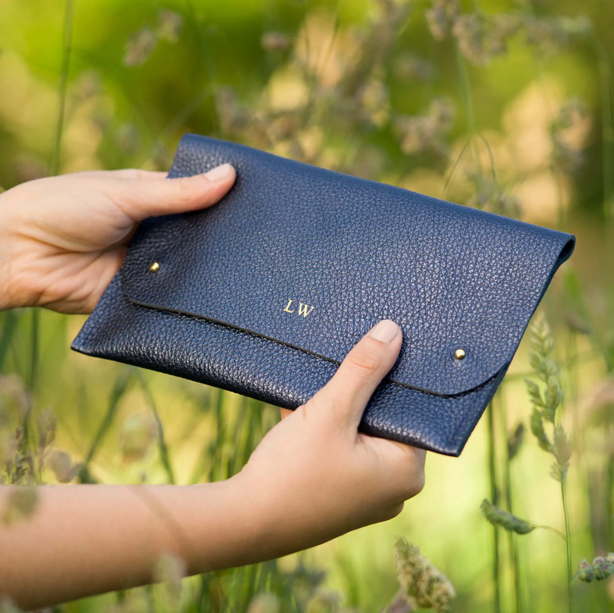 Leather Clutch Bag