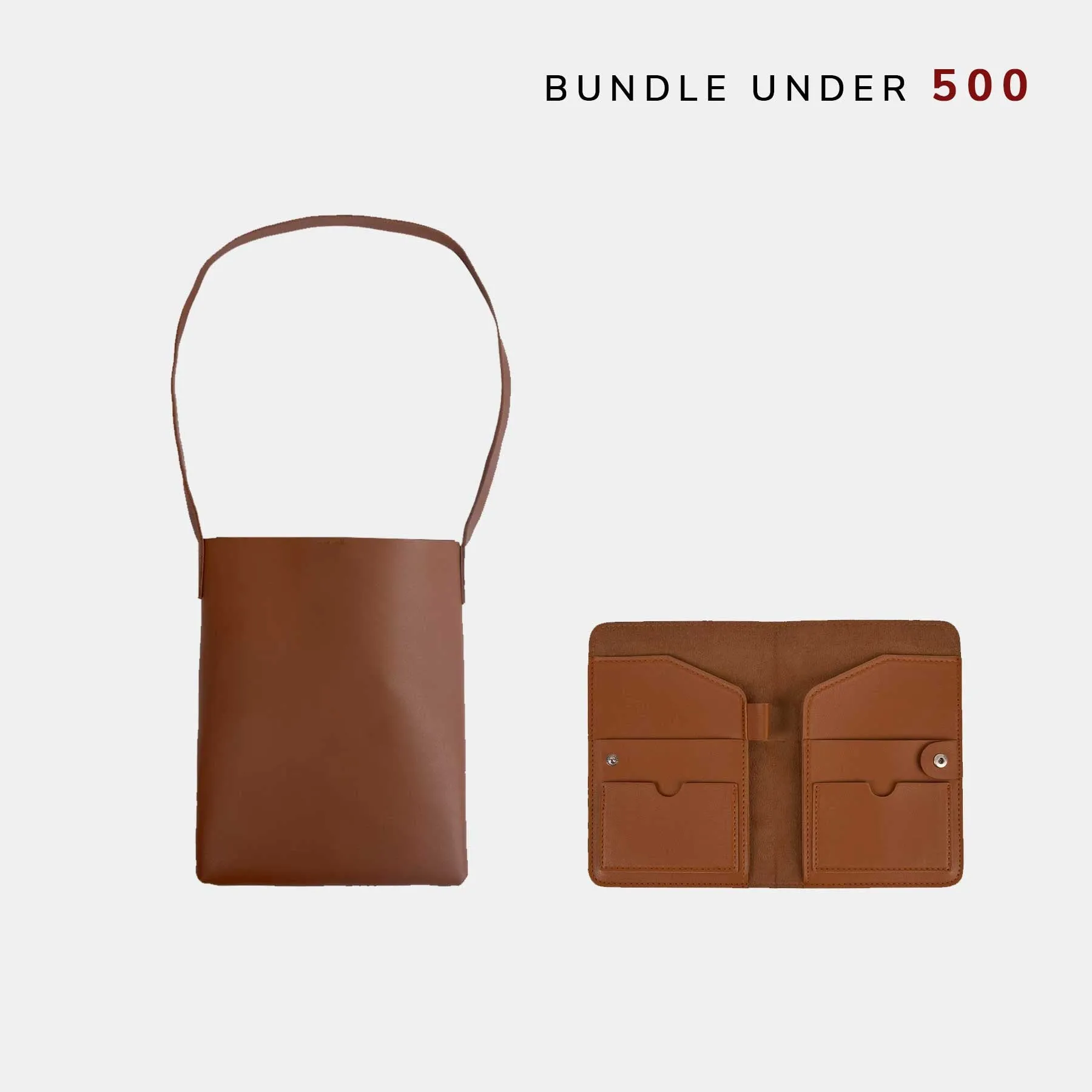 Leather Sling Bag   Passport Holder