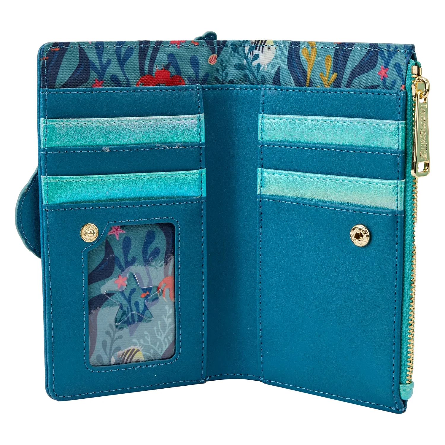LF Disney Little Mermaid Ariel Live Action Flap Wallet