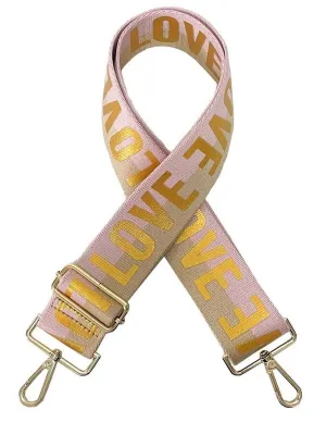 LOVE Gunmetal Bag Strap