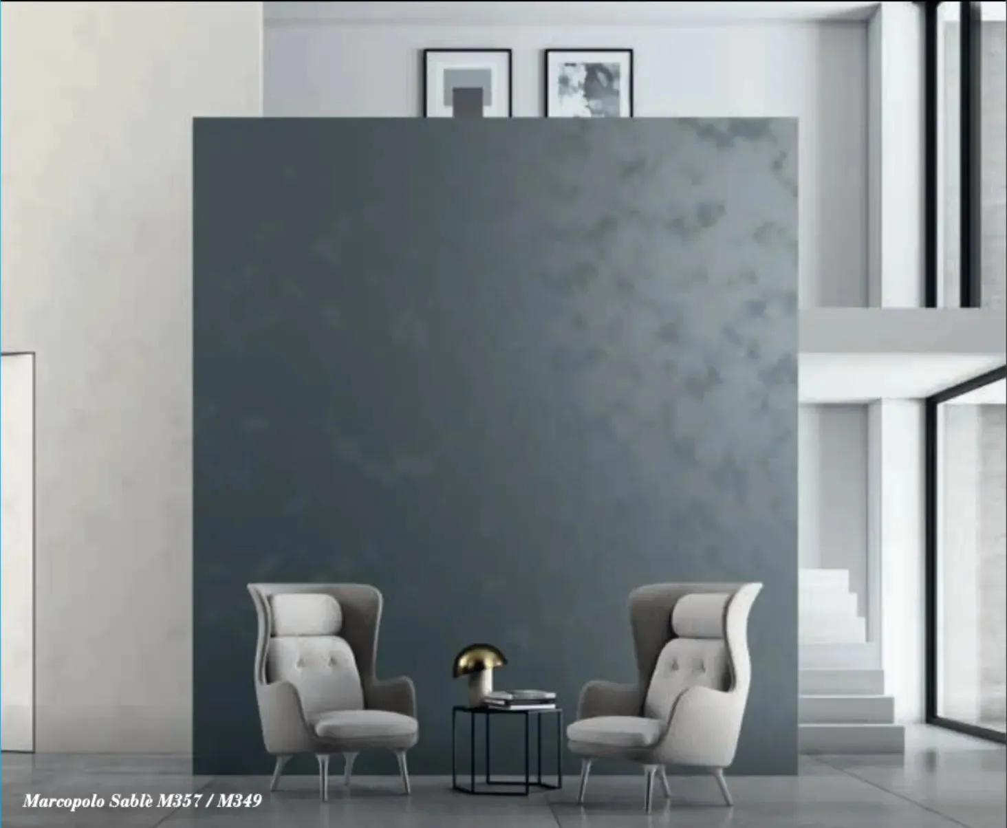 MARCOPOLO SABLE - Sand Textured Metallic Decorative Paint, Low Sheen, by San Marco (Silver Base)