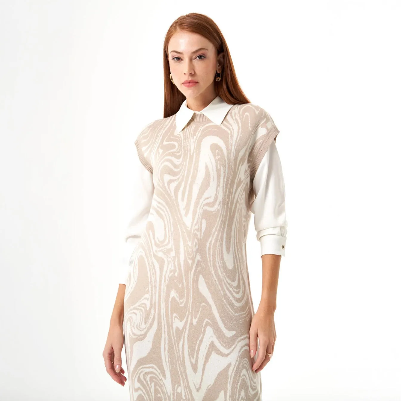 Mizalle Dress Beige - Dress