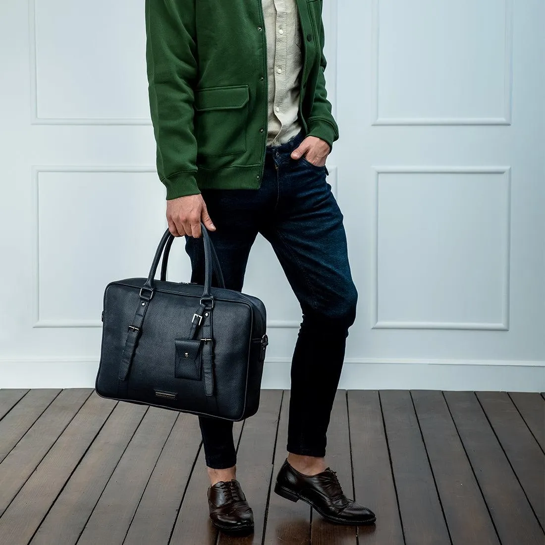 MOCHA BLUE Messenger Bag