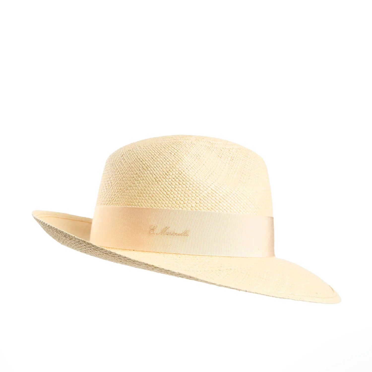 PANAMA AMEDEO MODEL WITH PINK SILK DETAILS
