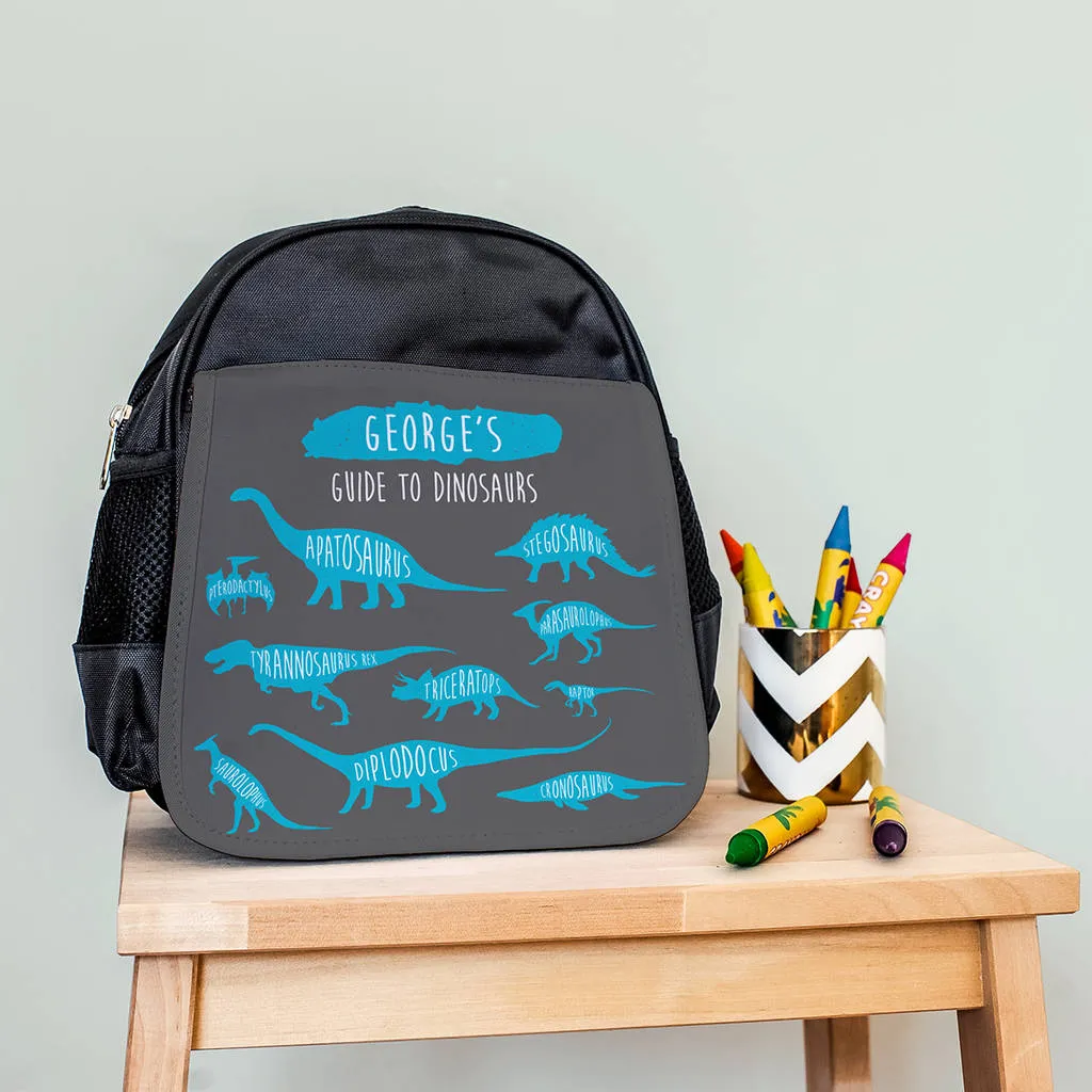 Personalised Children's Dinosaur Mini Backpack
