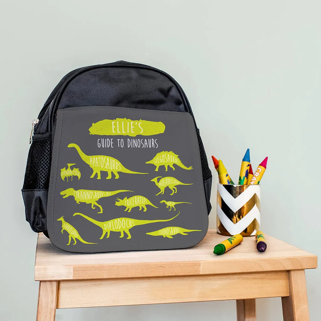 Personalised Children's Dinosaur Mini Backpack