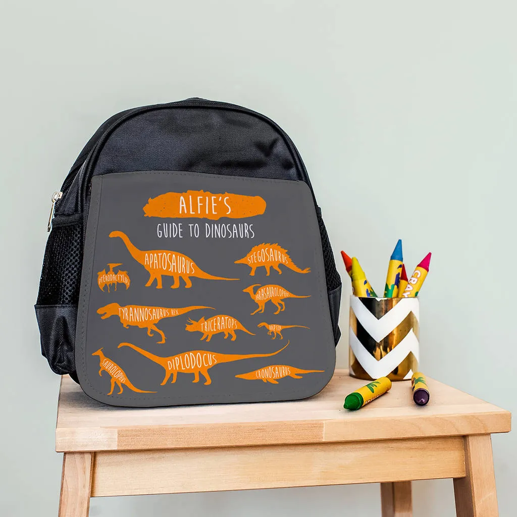 Personalised Children's Dinosaur Mini Backpack