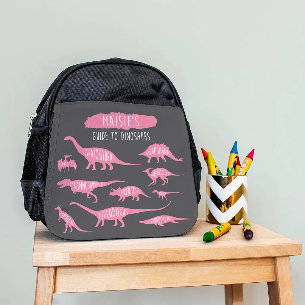 Personalised Children's Dinosaur Mini Backpack