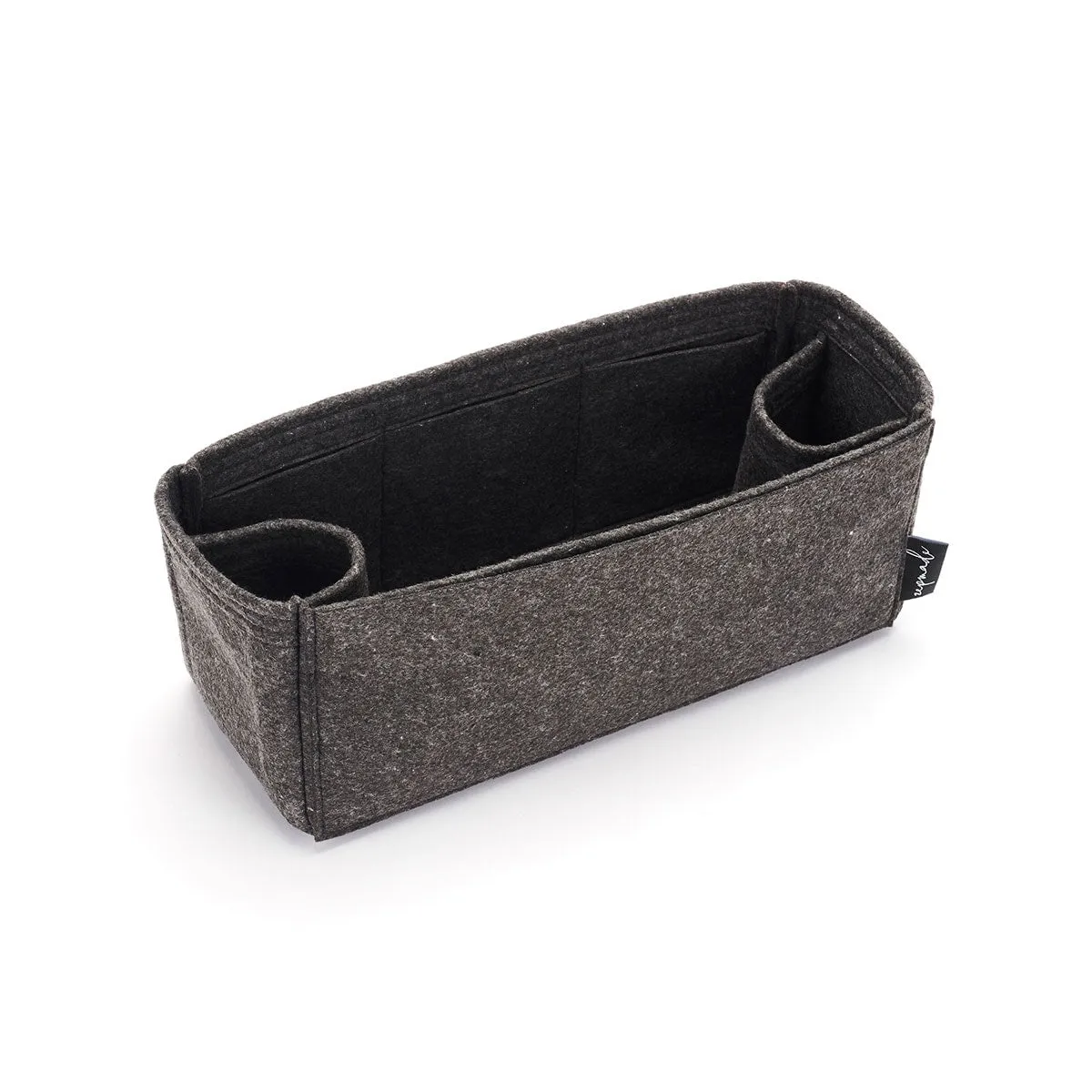 Purse Organizer Insert for Celine Horizontal Cabas, Bag Organizer with Double Bottle Holders and Exterior Pockets