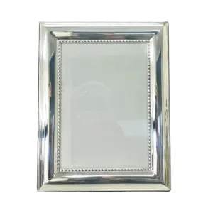 Silver Concave Bead Frame | 5 x 7"