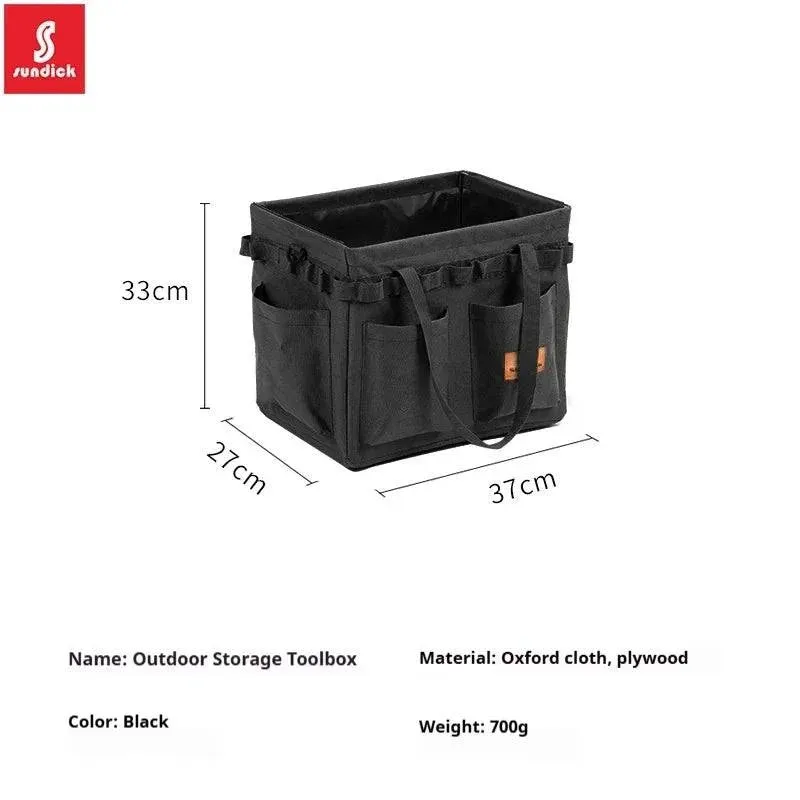 SUNDICK Outdoor folding storage open box for mountain travelers camping storage tool bag handbag home shopping bag firewood bag