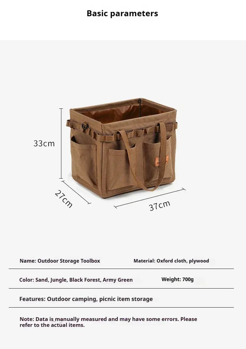 SUNDICK Outdoor folding storage open box for mountain travelers camping storage tool bag handbag home shopping bag firewood bag