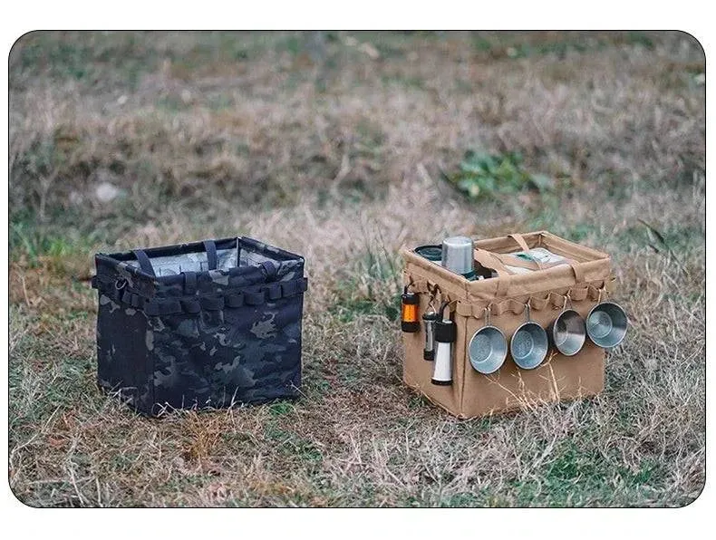 SUNDICK Outdoor folding storage open box for mountain travelers camping storage tool bag handbag home shopping bag firewood bag