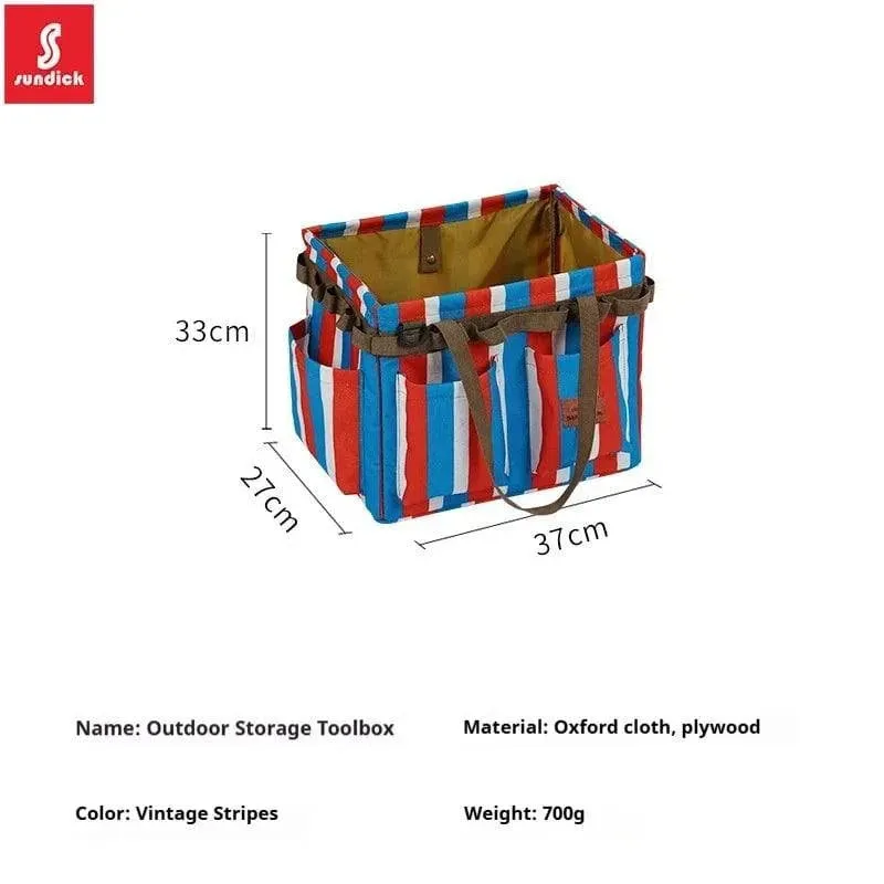 SUNDICK Outdoor folding storage open box for mountain travelers camping storage tool bag handbag home shopping bag firewood bag
