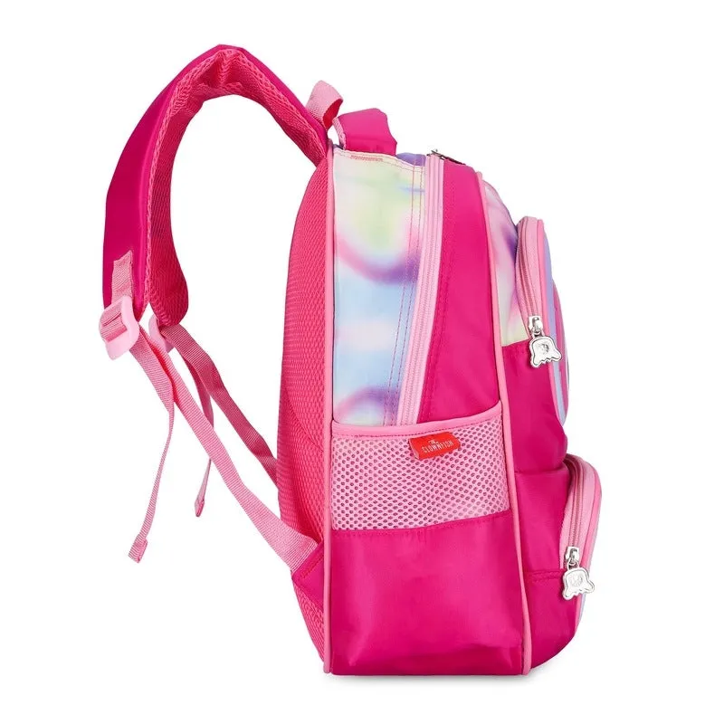 THE CLOWNFISH Kids Backpack - 13.6L Capacity, Durable, Lightweight | Main Compartment | Blush Pink