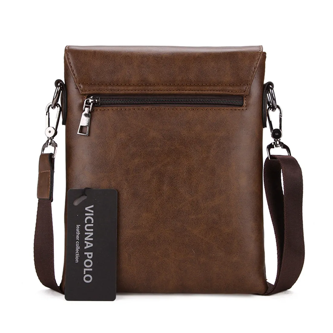 Vicuna Polo Vintage Leather Bag - Dunkel Braun