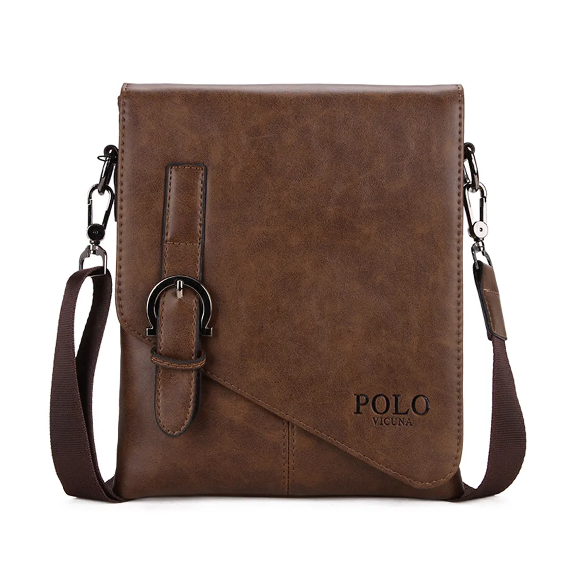 Vicuna Polo Vintage Leather Bag - Dunkel Braun