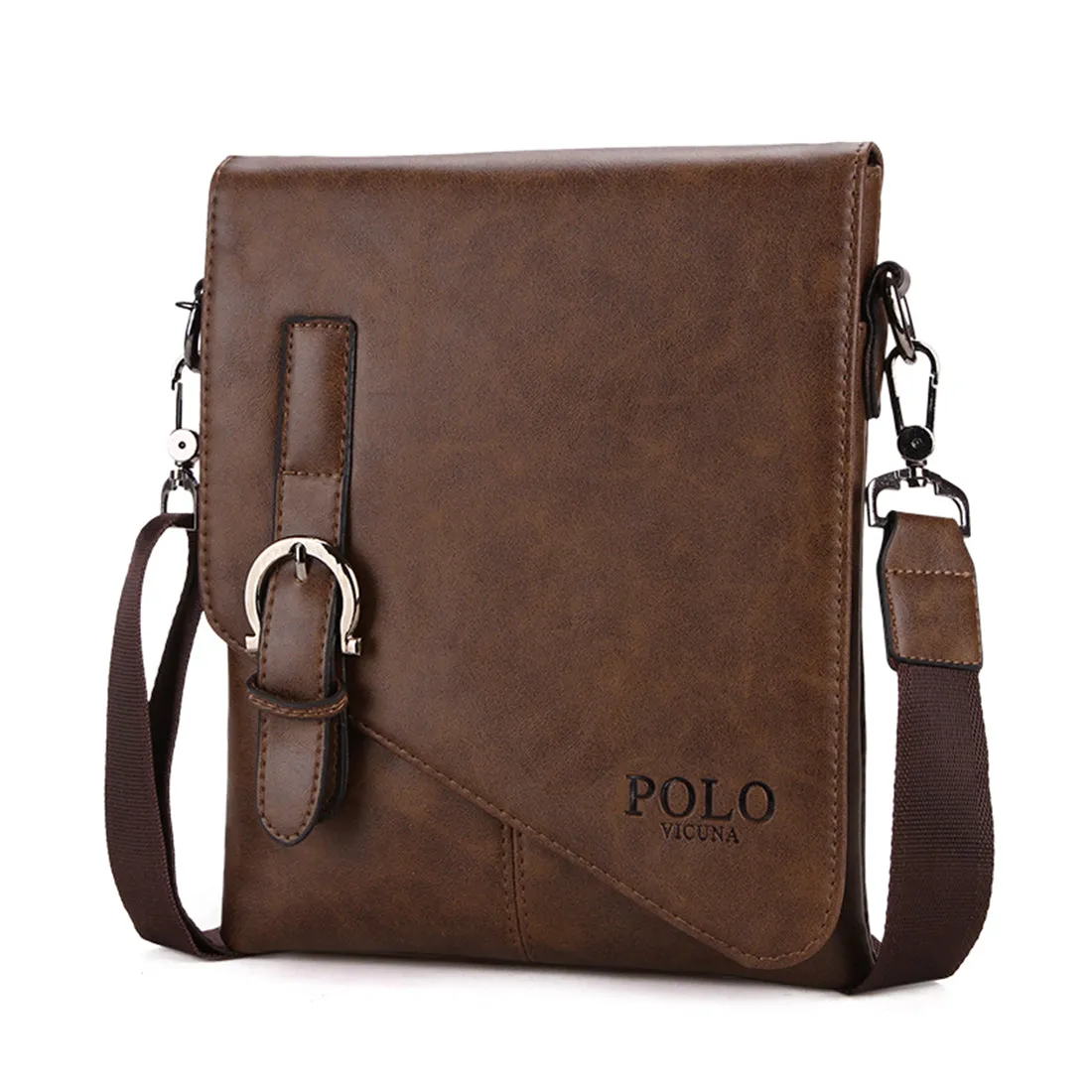 Vicuna Polo Vintage Leather Bag - Dunkel Braun