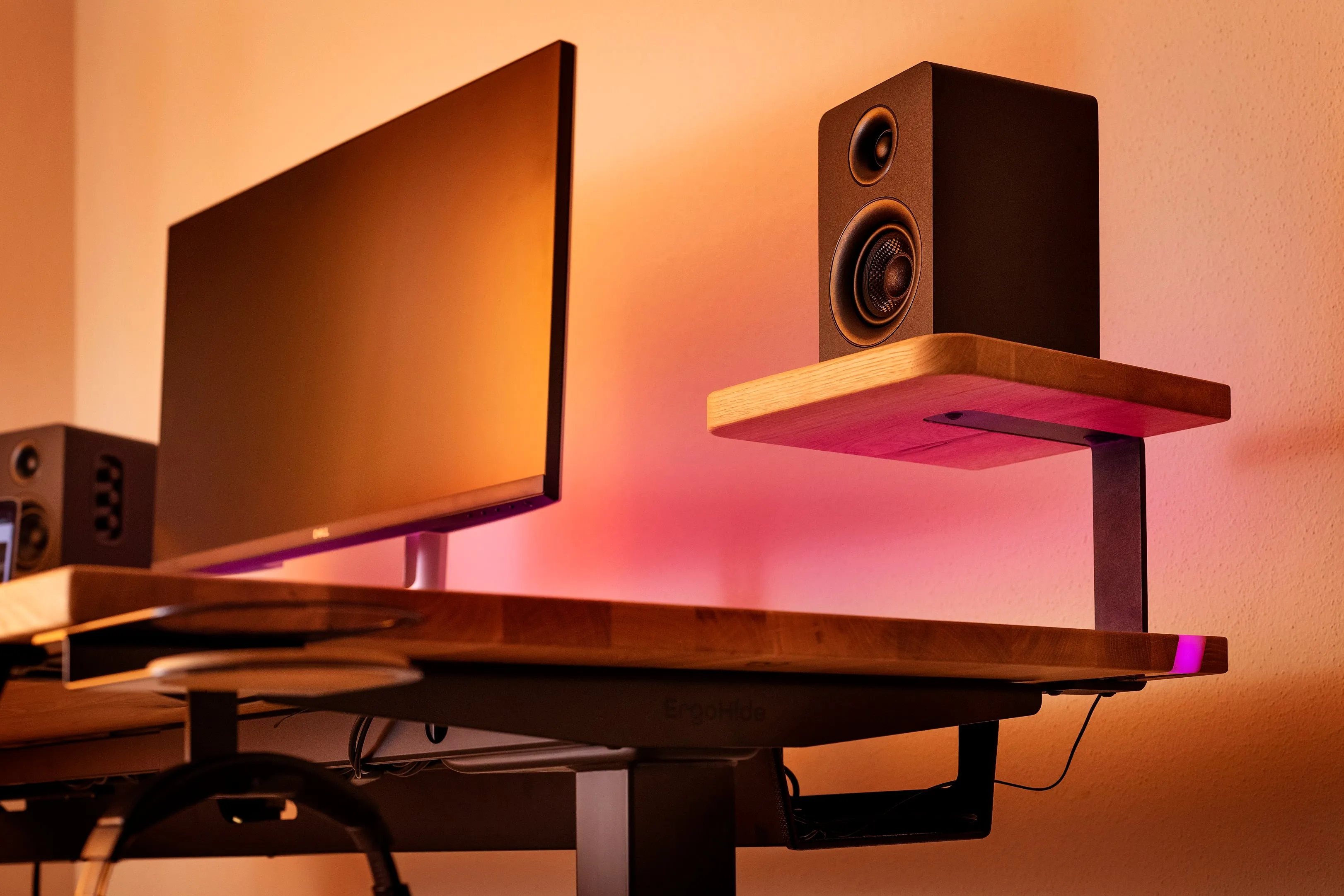 Walnut standing desk