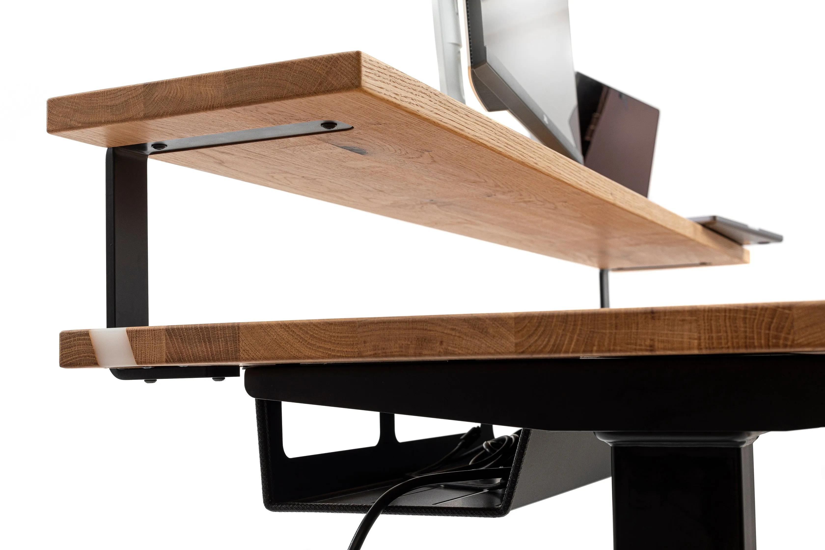 Walnut standing desk
