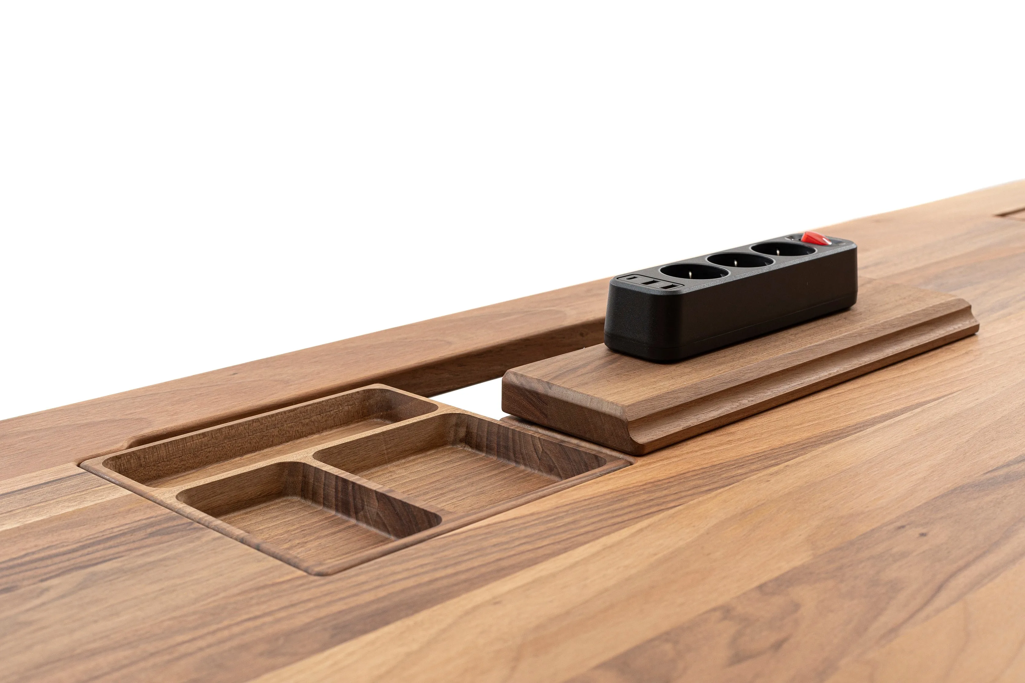 Walnut standing desk